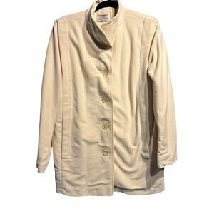 Kashmiracle Size XL jacket Cream Made in USA Wellington Fashions Vintage Elegant